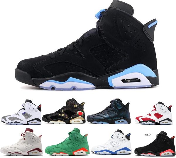 

2020 men mens basketball shoes 6 6s infrared carmine high low cut chrome sports blue casual walking shoes sneakers us7-us13