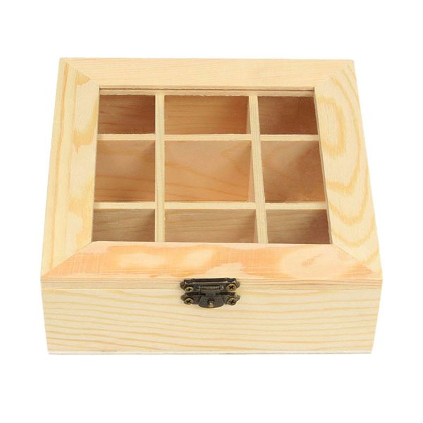 

wooden bag jewelry organizer chest storage box 9 compartments box organizer wood sugar packet container