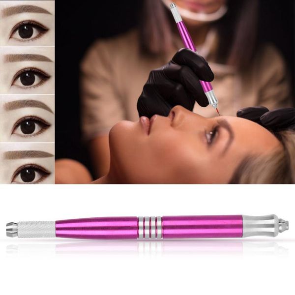 

2019 double ended semi-permanent eyebrow tattoo manual pen microblading pen tattoo tool machine tool
