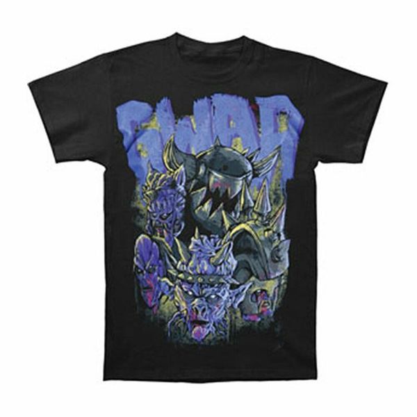 

gwar мужские эсминцев фиолетовый футболка черный, White;black