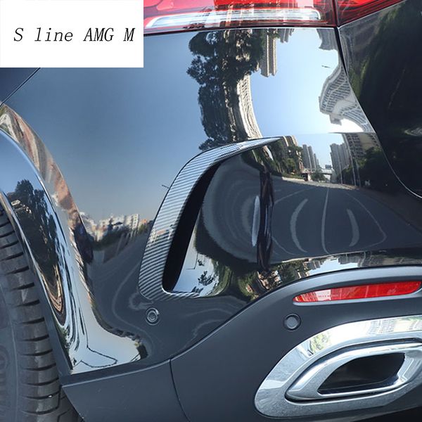 

car styling rear side mirror body bumper spoiler air knife stickers cover trim for gle class w167 auto accessories
