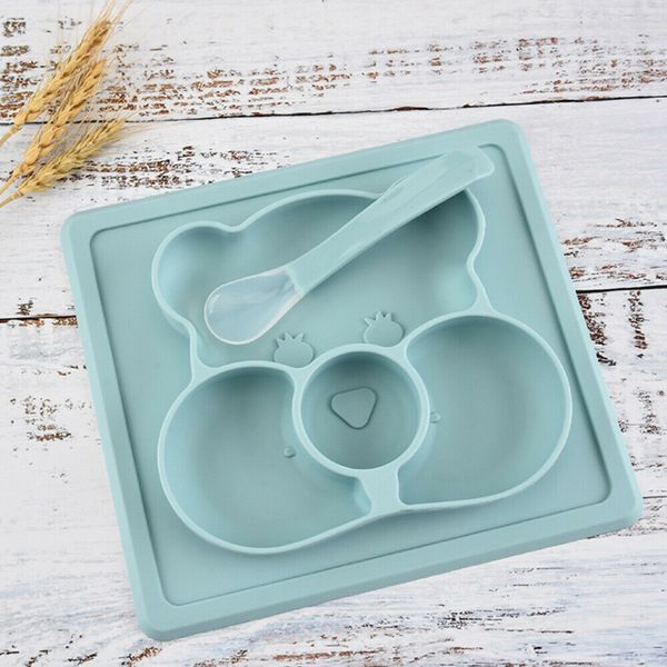 

cute bowl silicone mat baby kids child suction table food tray placemat plate