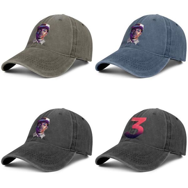 

hip hop chance the rapper 3 sticker black mens and women trucker denim cap design fitted golf design your own vintage custom stylish, Blue;gray