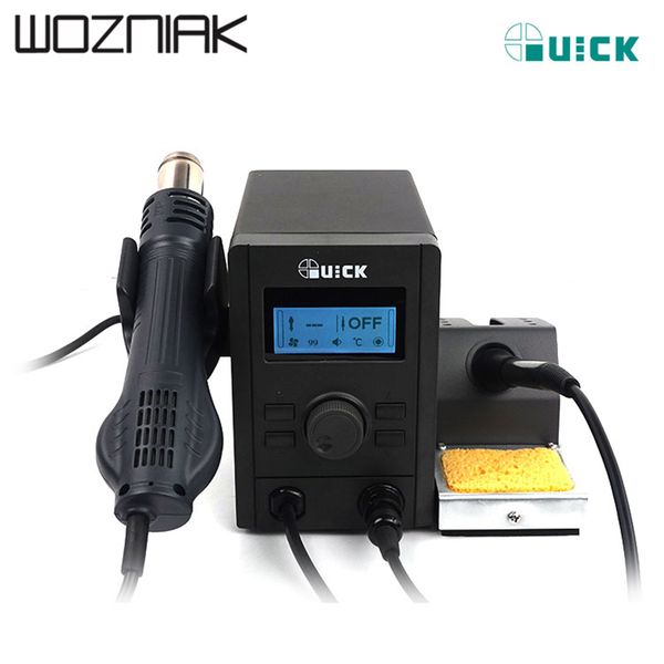 

quick 715 2 in 1 rework & soldering station equal to quick 2008 air gun and 936a soldering iron combination