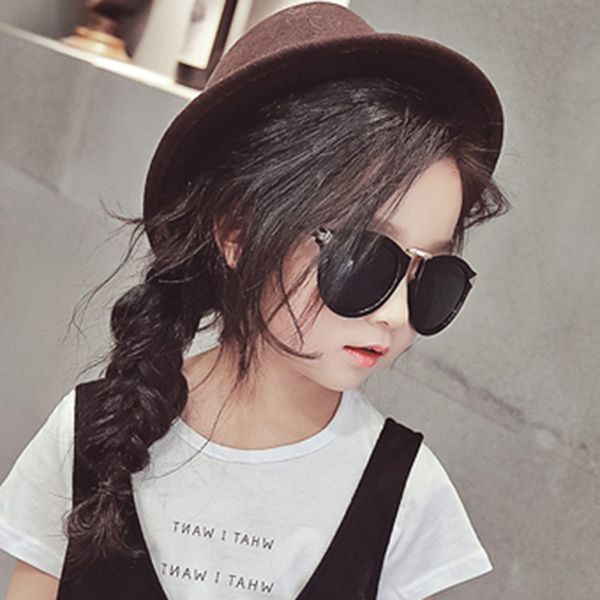 

2018 new fashion children sunglasses boys girls kids baby child safety sun glasses uv400 mirror glasses oculos infantil, White;black