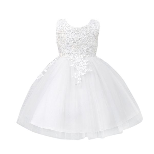 

toddler baby tutu dress white ball gown party stage princess dresses bridesmaid flower girl clothes children's dress white, Red;yellow
