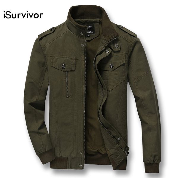 

isurvivor 2019 men autumn zipper plus size jackets and coats jaqueta masculina male casual fashion slim fitted streetwear hombre, Black;brown