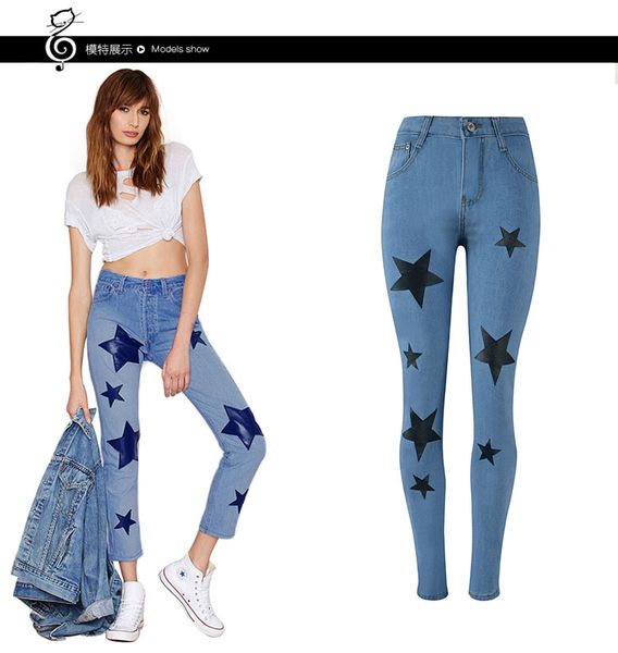 Compre 2019 Mujeres Nueva Moda Otono Primavera Pantalones Vaqueros