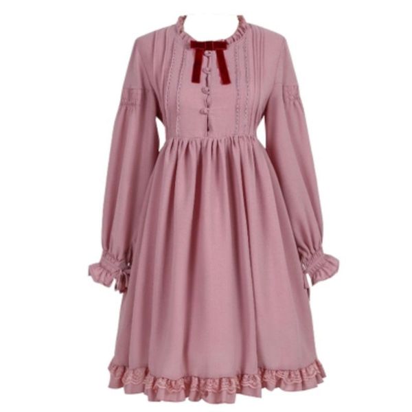 

2018 новый шифон лук лолита studennt платье рябить высокой талией классическая принцесса рождество бальные платья косплей костюмы, Black;red