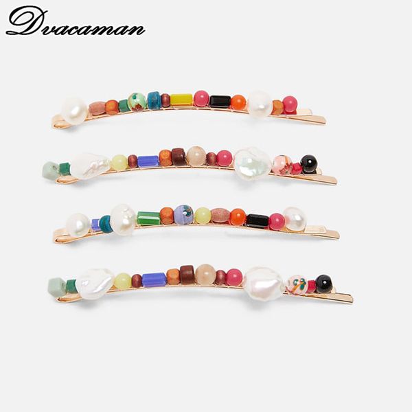 Dvacaman Bohemian Za Stone Hair Pins Clips Set For Women Girls