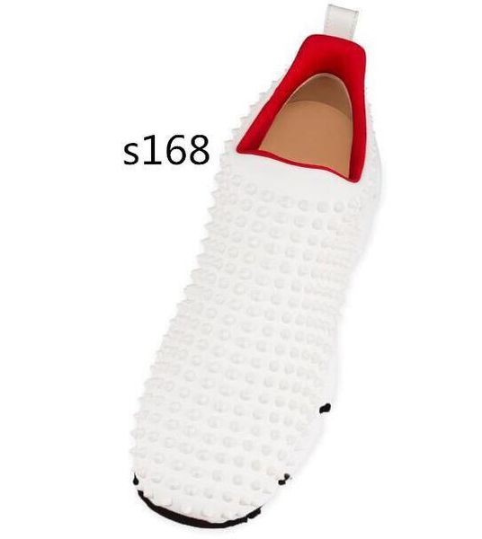 

krystal spike sock donna flat men sneakers designer luxury mens red bottoms shoes 8, Black