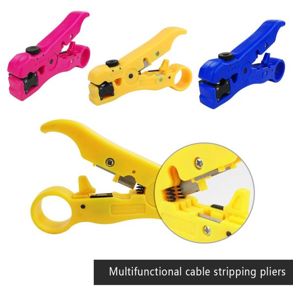 

1pc coaxial cable stripper multifunction cutter tool rotary coax stripper for rg6 rg59 rg7 tv satellite crimping pliers tool