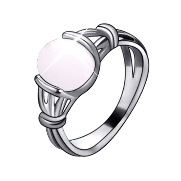 

fashion elegant moonstone zinc alloy stone rings gift for women girls, Golden;silver