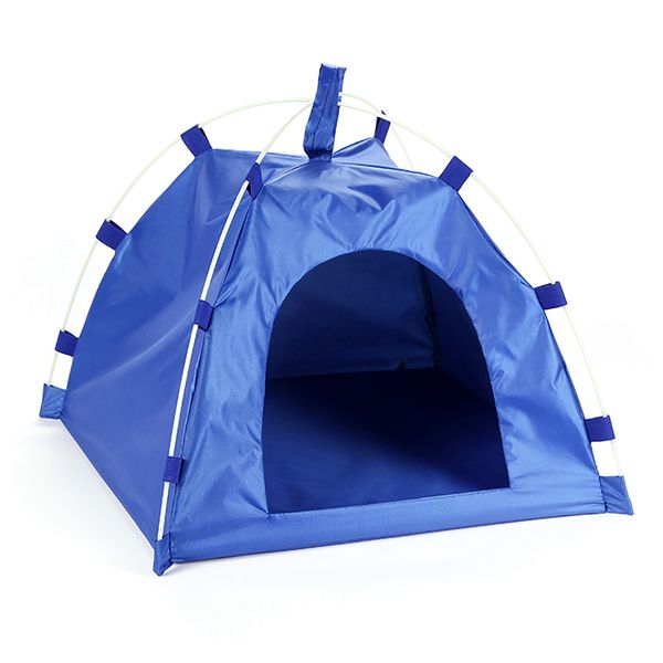 

2019 portable foldable pet dog tent house breathable pet cat house with net outdoor indoor mesh cat small dog tent