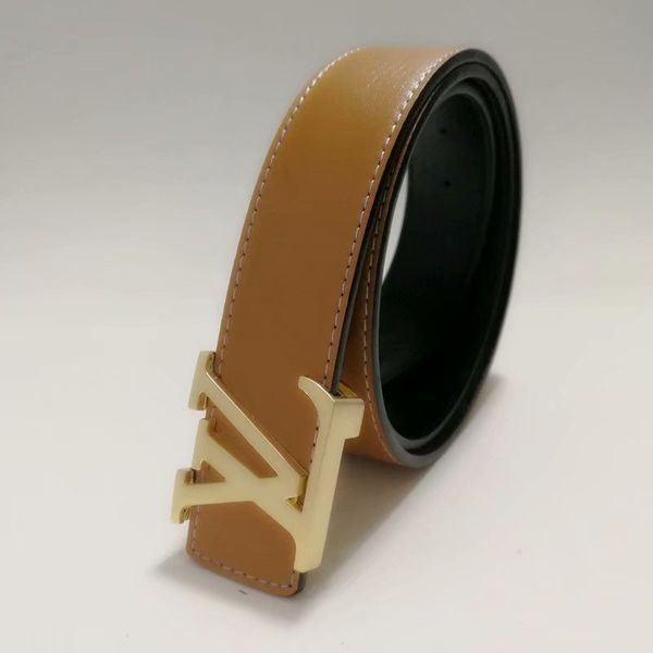 

2020 new fashion men jeans belts styles cummerbund belts for men business belts women leisure metal buckle belt, Black;brown