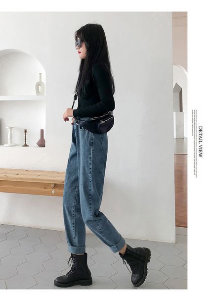 

deep blue women's tailored waist and hip princess jeans bk1738
