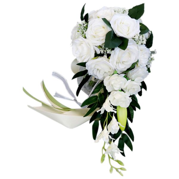 

decorative flowers & wreaths wedding bride bouquet hand tied flower decoration holiday party supplies european artificial roses