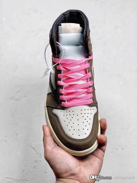 

2019 authentic 1 high retro travis scott og ts sp 3m cactus jack dark mocha men women basketball shoes sneakers cd4487-100 with box