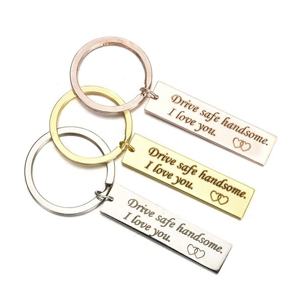 

drive safe из нержавеющей стали брелок ожерелье лучший blessing подарок для водителя папа муж trucker подарков b99, Silver