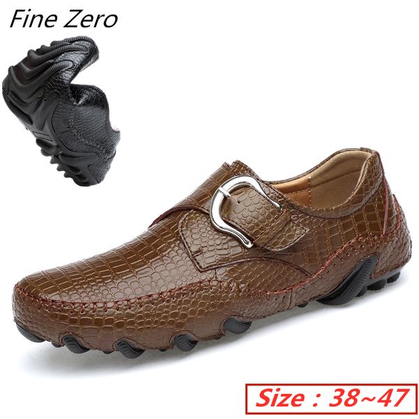 

new men's leather hiking shoes non-slip wear-resistant climbing shoes outdoor walking travel comfortable brand drive sneakers