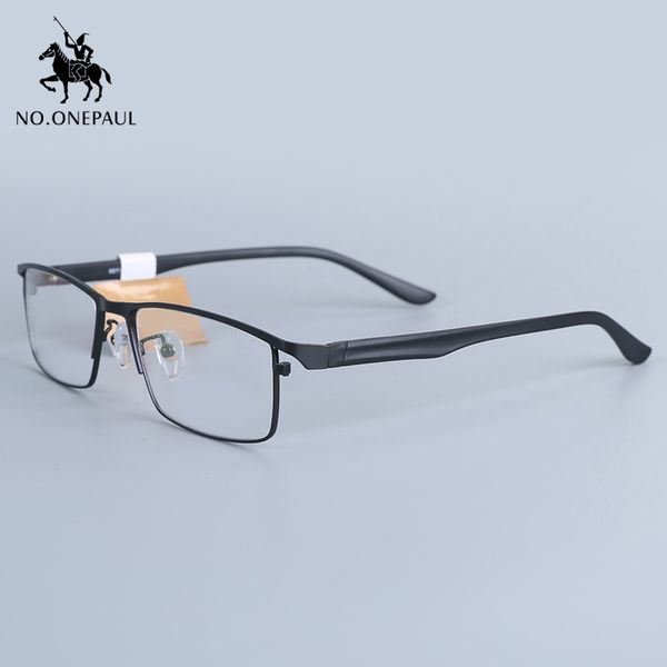 

no.onepaul superelastic oculos de grau fake glasses frame new fashion optical men glasses frame prescription eyeglasses, Black