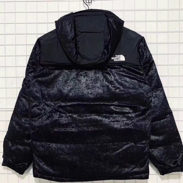 

mens down coat casual new hooded outdoor velvet jackets winter thick warn coloring coats 3 colors plus size m-3xl wholesale, Black