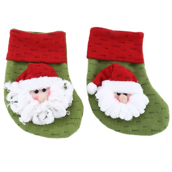 

christmas snowman stocking, hanging gift bag to hold candy, dinnerware, presents.