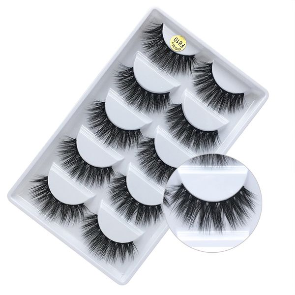 

3d mink lashes natural false eyelashes dramatic volume fake lashes silk eyelashes thick long eye extension tools 5 pairs