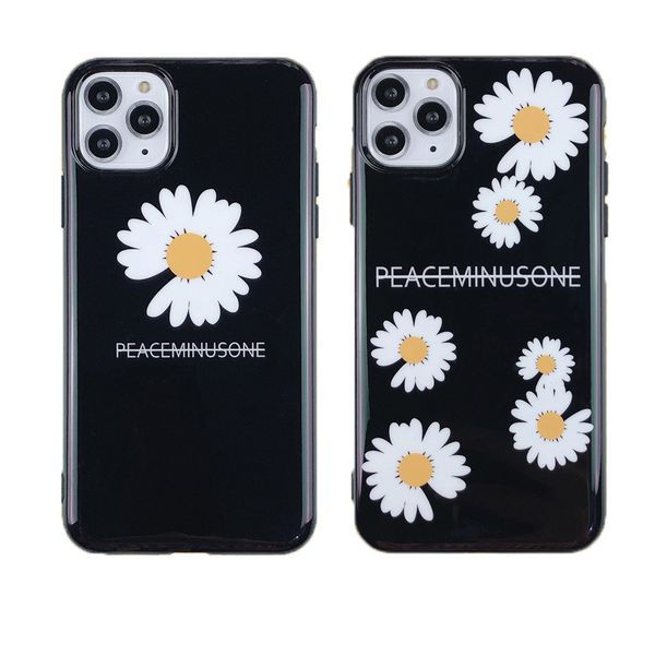 

fashion black case for iphone 11 women chrysanthemu dried flower case dual layer protective hard pc soft tpu case for iphone 11 pro max