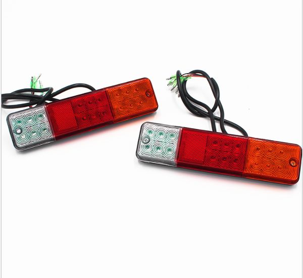 

1 пар универсального 10-80v 12v 24v 48v привело вилочные задние фонари народного подъем стоп-сигналы обратного предупреждения заднего фонаря