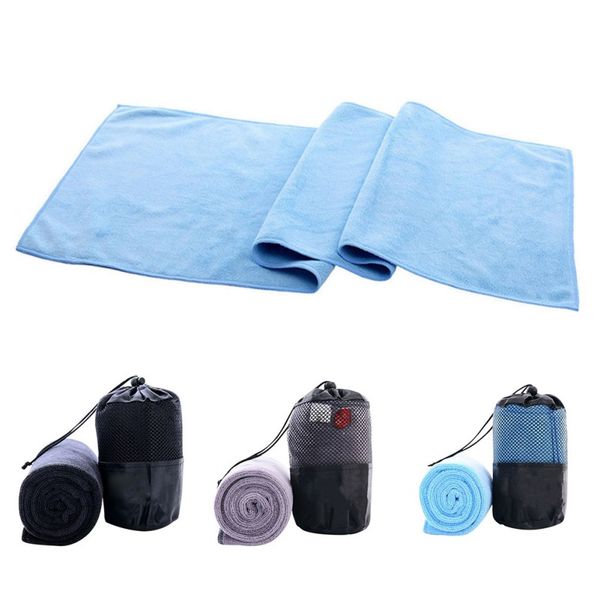 

super absorbent microfiber towel dry quickly with mesh bag for sports and travel