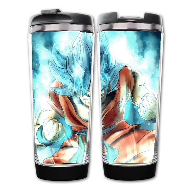 

super blue goku black goku water bottle stainless steel coffee cup bottle double layer anti-scalding