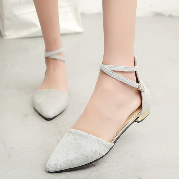 

new arrival spring summer women flats cross-tied woman shoes pointed toe sandals ankle strap ladies shoes zapatos mujer 6239, Black