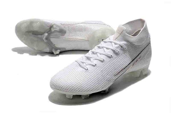 

mens mercurial superfly vi 360 elite fg nuovo white pack high soccer shoes 20th football boots cleats size 39-45