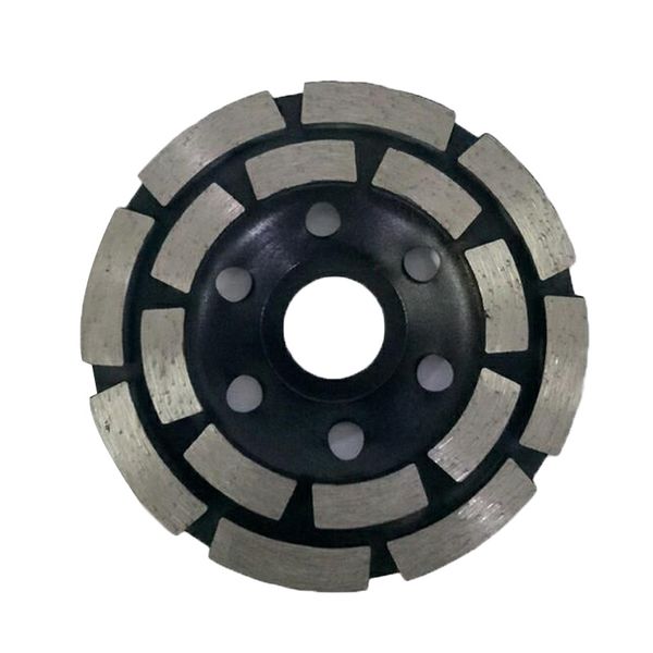 

double row round diamond grinding cutting disc concrete stone for angle mill