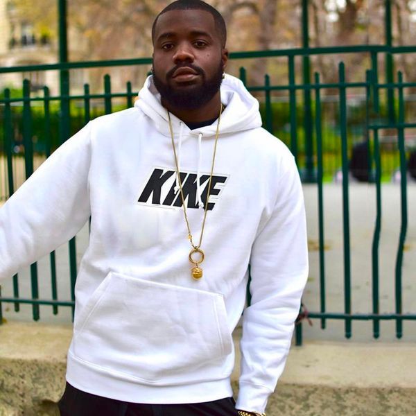 

19fw классический коробка логотип кожа толстовка с капюшоном мужчины женщины пуловер повседневная улица свитер с длинным рукавом открытый то, Black