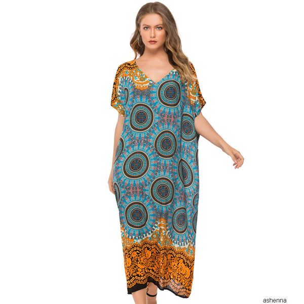

womens designer printed loose dresszwql htvv, Black;gray