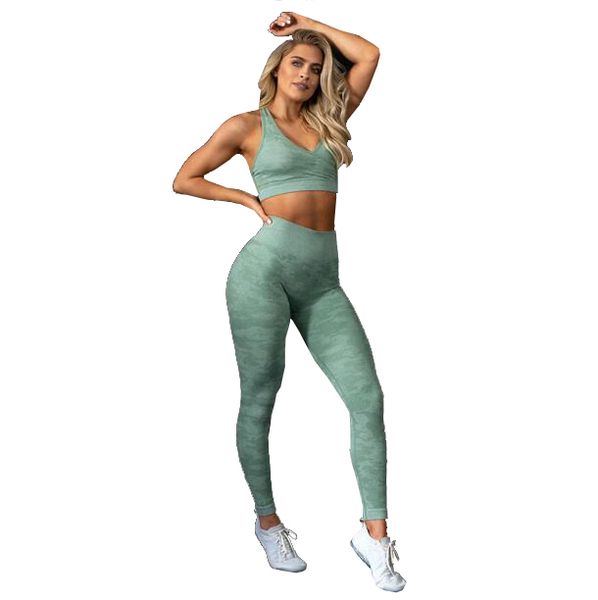 

Young cool yoga two piece uit low v che t women port fitne et running exerci e outdoor wear gym fitne uit