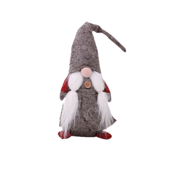 

43cm christmas old man faceless stand doll toy festival new year dinner party christmas decorations for home kids xmas gifts toy