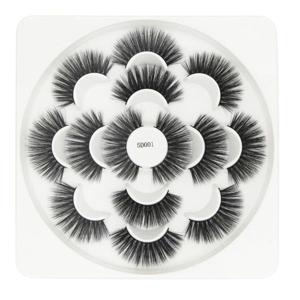 

7 pairs fake eyelashes natural 5d mink lashes long fake lashes extension false eyelashes mixed model makeup accessories