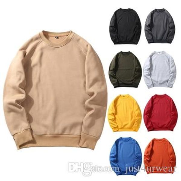 

mens new fashion hoodies autumn male solid color loose sweatshirts hoodies hip hop pullover hoodies, Black