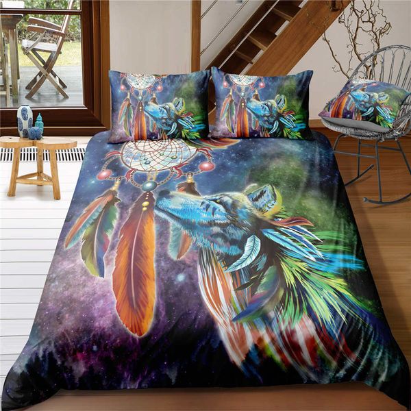

dreamcatcher bedding sets boho printed mandala duvet cover set with pillowcase  size bedlinen home textile