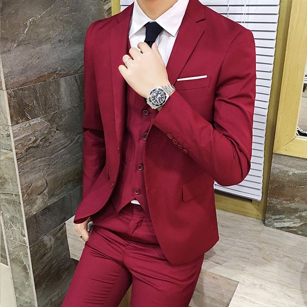 

2020 male suits blazer slim business formal dress waistcoat groom man suit exquisite weeding office set thin blazer 5xl 6xl, White;black