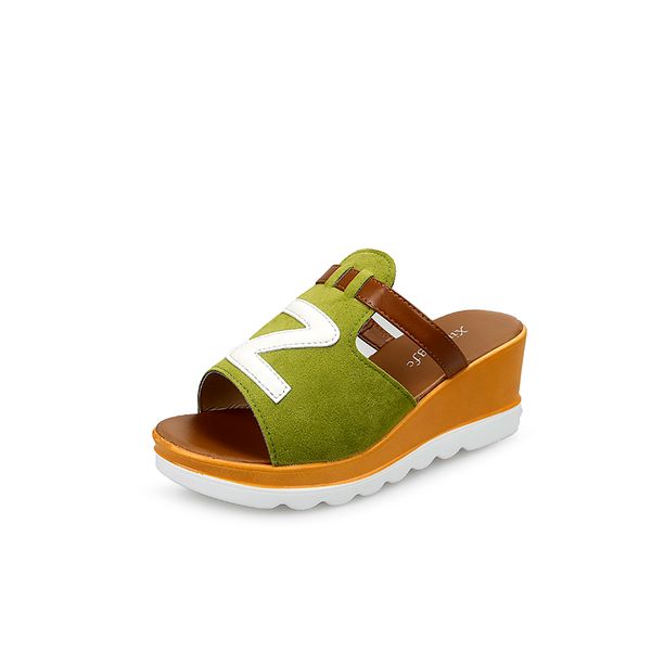 

2020 slippers of fish women home summer beach ourdoor slides ladies slipers platform mules shoes woman flats zapatos de mujer, Black
