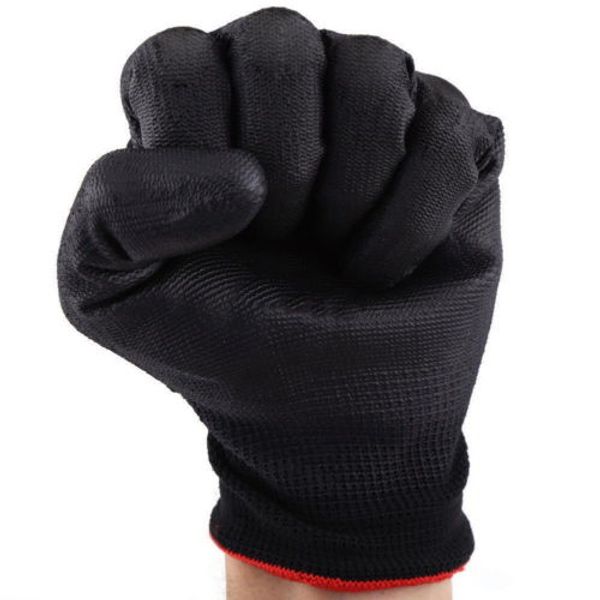 

1 пара pu nylon безопасности покрытия рабочие перчатки строители пальмовые protect s m l новая антистатические многофункциональные перчатки