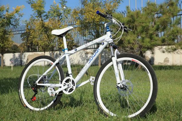

off-road mountain folding road bike factory direct 26-inch variable speed bike mountain bike white variable speed