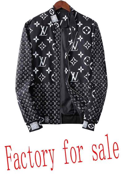 

21ss модный бренд мужской bermuda s20 европейская печать куртки с длинными рукавами рубашки ранней осенью новый моды v-образным вырезом молн, Black;brown