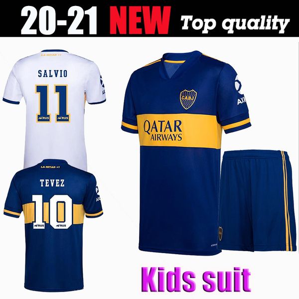 

2020 2021 boca juniors футбол джерси home away 19 20 дети костюм gago osvaldo carlitos перез de rossi тевес pavón jrs спортивный футбол, Black