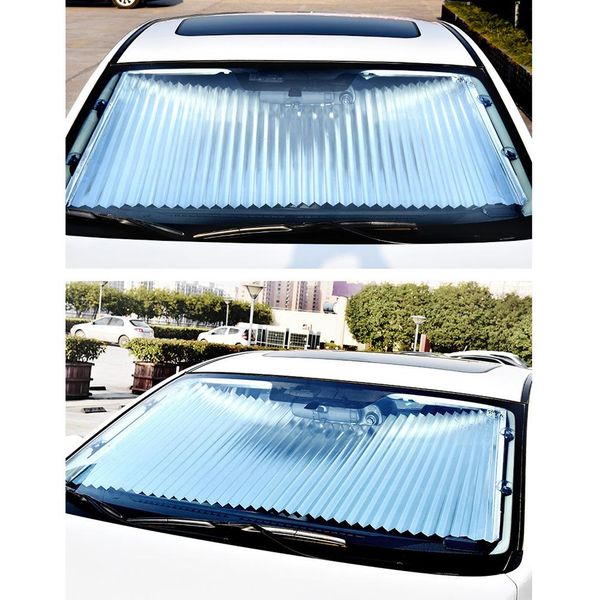 

car automatic folding sunscreen insulation sun block windshield sun shade retractable block
