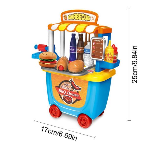 

children pretend play house small fun simulation barbecue car ice cream car tool cart birthday christmas present